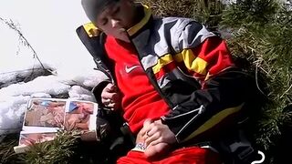 Roma raises body temp by waking uncut penis in snowfield