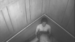 Secret elevator tart sucks prick