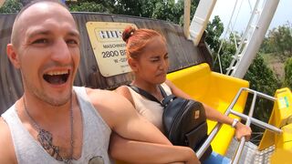 Big booty Thai amateur GF fun day out with lustful sex once back home