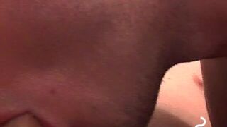 Smoking twink spreads wide for his frat buddys dick