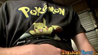 Lustful straighty Daniel Delong solo masturbates & cums