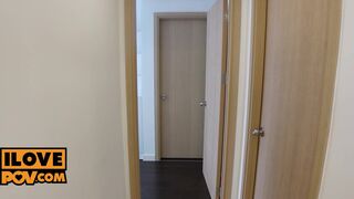 P-O-V - A lustful jerk off session with asian hoe Vina Moon