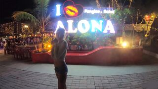 Amateurs enjoy fire show & sex at home after with big butt Thai GF