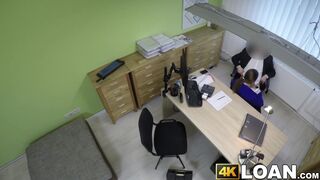 Brunette with giant boobs cunt ravaged by a fake agent