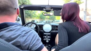 Léa, a driving school instructor who is waiting for her full tank of fuel...