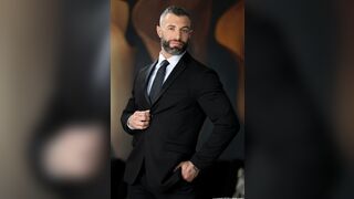 Business meeting transforms into gay ass fucking session - Cole Connor , James Fox