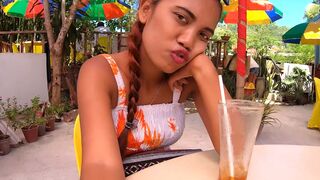 Big round ass Thai amateur GF doggystyle ravaged by her huge dick BF