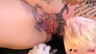 Part 5 - Misha Montana" Alien Cunt Tattoo - The Right Side"