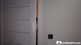 Lustful sexy girl swaps herself with my toy