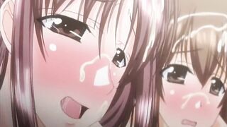 Young pregnant milking tits