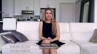 Hot French Canadian amateurs banged in their first casting, coming soon...