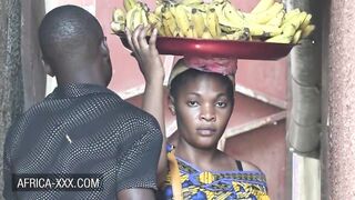 Ebony babe picked up for an intimate sex by a stranger