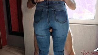 Morning dry humping & coming on my jeans WetKelly
