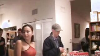 Sexy Blonde love Cock 3some Freshman Fantasy