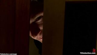 Dude unties TBabe & then gets fucked