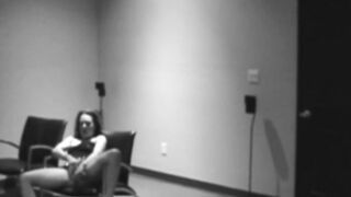 Solo bitch masturbates with a toy from her handbag