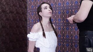 Restrained teen gets throat ravaged