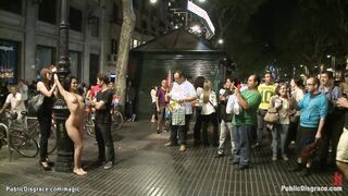 Little whore ravaged in public places