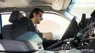 Blonde teen with small titties Aria Banks screwed balls deep