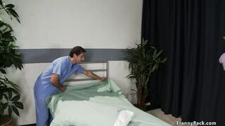 Big Breasted Transgender therapist anal fucks classmate