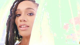 Julie Kay Feeds on Prince's Cum