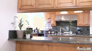 Big Boobed blonde hot girl Giselle Palmer gets her trimmed twat drilled