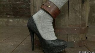 Round ass Asian spanked & toyed