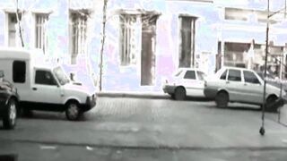 Shemale prostitutes service in a public gas station