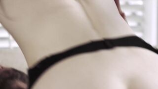 Young babe in stockings Evelyn Clair enjoys doggy style