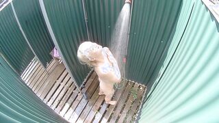 Amazing Czech Blonde in Pool´s Shower