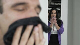 Panty sniffer Stepson fucks step cougar