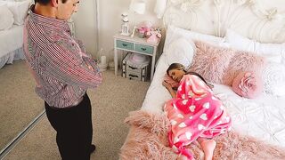 Lying Babysitter Anya Olsen gets creampied