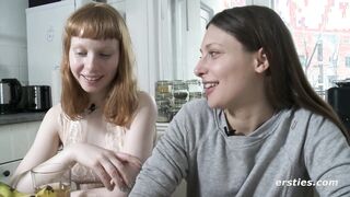 Ersties - Hot Talia Spoils Ginger Beautiful Babe Bonnie With Muff Licks & Ice