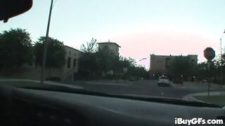 Lustful dick sucking teen gives head in P-O-V