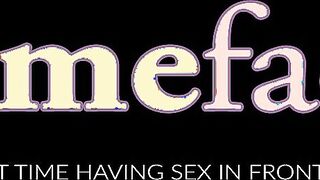 Blond porn newbie Savannah Skye facial sprayed after sex