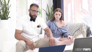 Petite Ginger Katerina DeVille Needs Tech Support Help & Gets Banged Hardcore