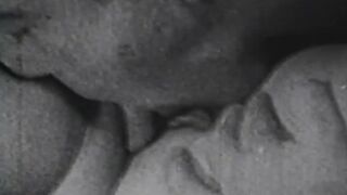 Classic MOMMY sucks meat before doggystyle retro fucking