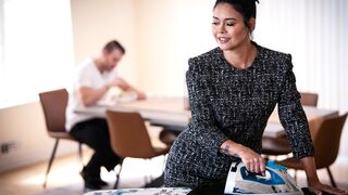 Mature STEPMOM step mom seduces big cock stepson in law & fucks him