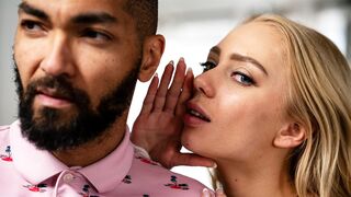 Petite blonde teen seduces & gets railed by ex gfs big black dick step dad