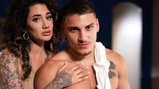 Cunning sly godson tricks & rails big tits tatted COUGAR rough