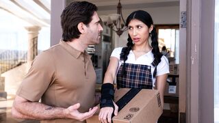 Booty Latin teen stepdaughter rewards step daddy for saving her