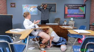 Troublemaker Skyler Storm surprises nerd Josh in detention