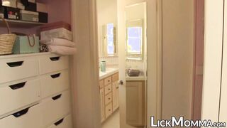 Tattoed beautiful babe in a passionate sex with a satisfying momma