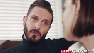 Bearded girl Quinton James took his time to wildly hammer the Stepmoms hungry cun