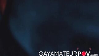 Muscular Tony D Angelo hard screwed blindfolded Rocky Vallarta in the shadow