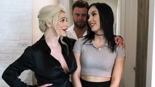 Desperate Latin caretaker threeway with big boobs STEPMOM & husband
