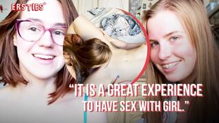 Ersties - Charming Sexy Girl Rita Makes Her First Lesbian Sex Video With Anca