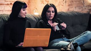 Petite criminal STEPMOM ass fucking 3some with big cock parole officer