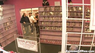 Dirty sex shop 3some