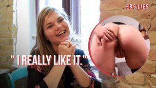 Ersties - Stunning Viktoria Fingers Her Unshaved Twat